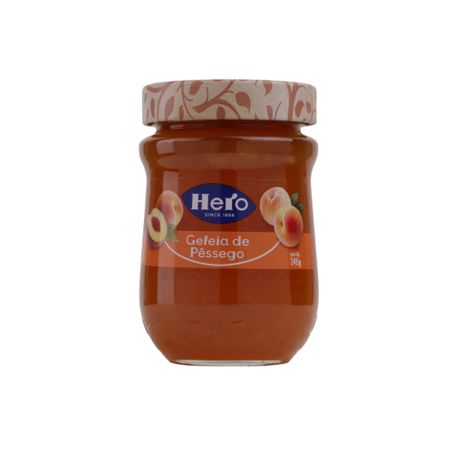 Geleia Hero Pêssego  Pote de Vidro 345gr 360-1