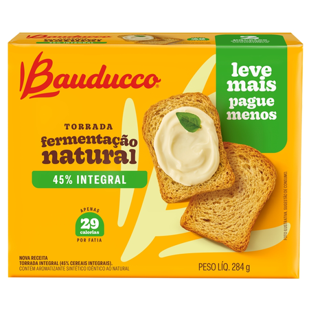 Torrada Integral Bauducco Embalagem 284G