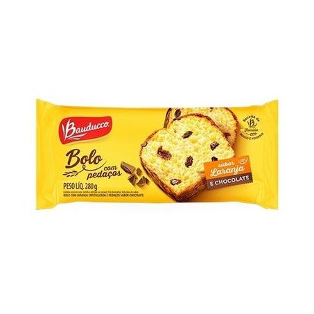 Bolo bauducco 280g sabor laranja e chocolate