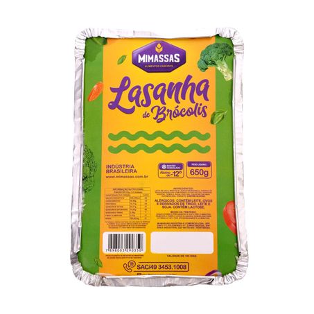 Lasanha brócolis mi-massas 650g