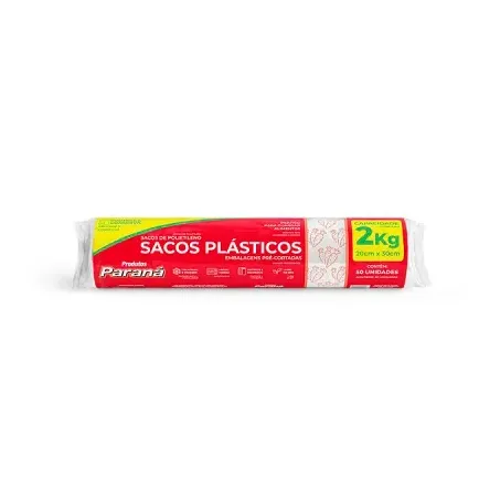 Saco para freezer paraná 2kg com 50 unidades