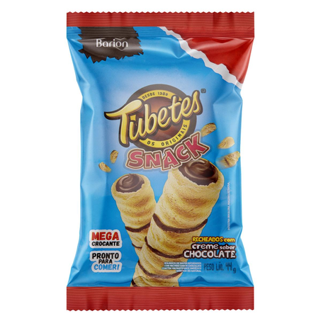 Tubete Barion 44g - Recheado - Chocolate