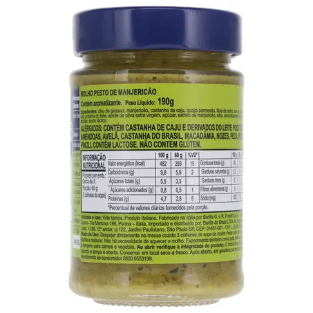 MOLHO PESTO BARILLA GENOVESE VIDRO 190G 360-14