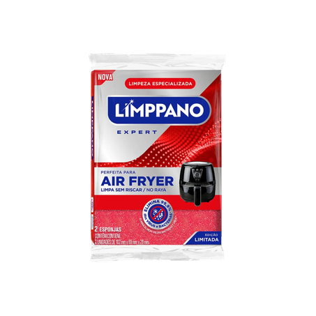 Esponja Limppano Não Risca - Air Fryer - Com 2 Unidades