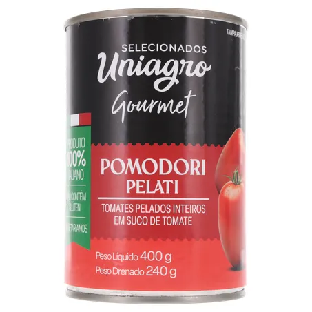 Tomate Pelado Uniagro Lata 240G
