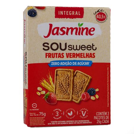 BISCOITO SOU SWEET FRUTAS VERMELHAS ZERO 75G