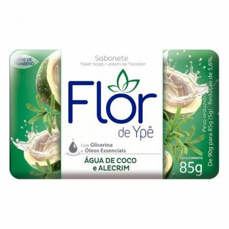 Sabonete flor de ypê água de coco e alecrim 85g
