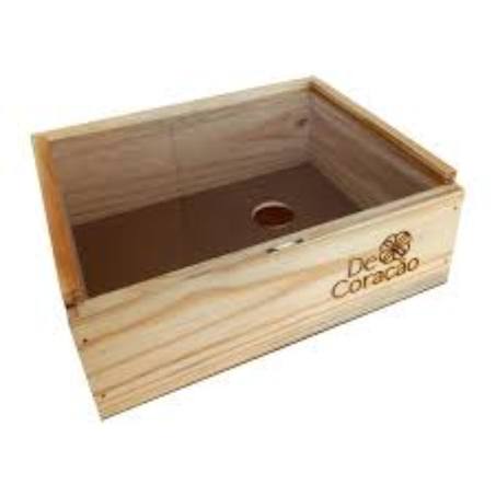 Box happy de pinus c/acrilico n3