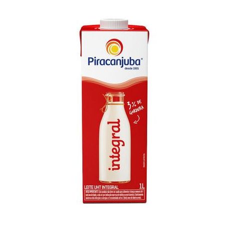 Leite uht piracanjuba 1l integral