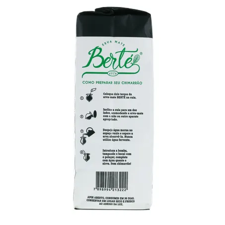 Erva mate berte s-acucar 1kg 360-27