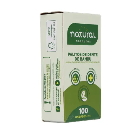 Palito dental natural bambu 100un 360-31