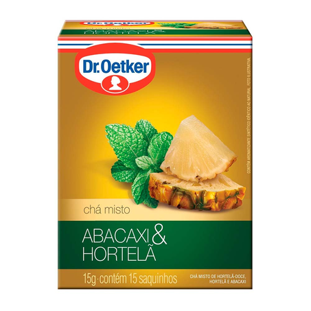 Chá Dr Oetker Abacaxi e Hortelã Caixa 15G