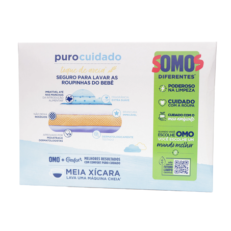 Lava Roupas Pó Omo Puro Cuidado Caixa 1,6Kg 360-31