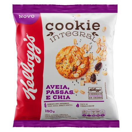 BISCOITO COOKIE INTEGRAL AVEIA, PASSAS E CHIA KELLOGG'S