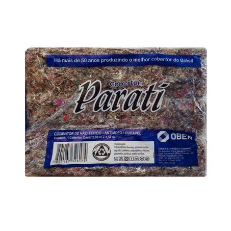 COBERTOR OBER CASAL PARATI CINZA 2,00X1,50CM
