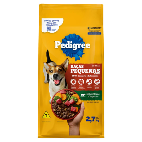 Ração Pedigree 2,7kg - Raças Pequenas