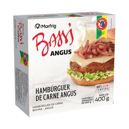 HAMB.MARFRIG BASSI 400GR ANGUS