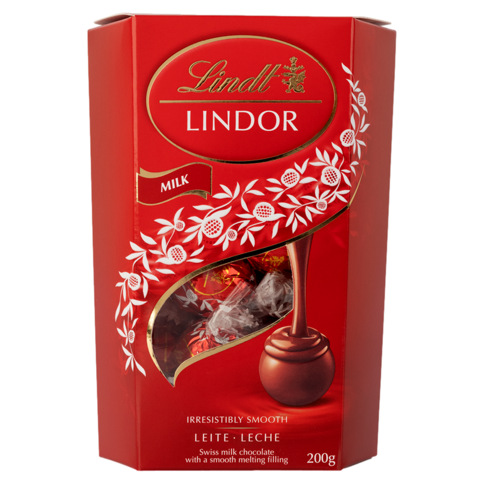 Chocolate Suíço ao Leite Recheio Cremoso Lindt Lindor Caixa 200g