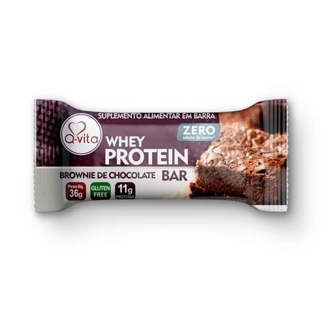 Barra protein brownie zero q vita 36g