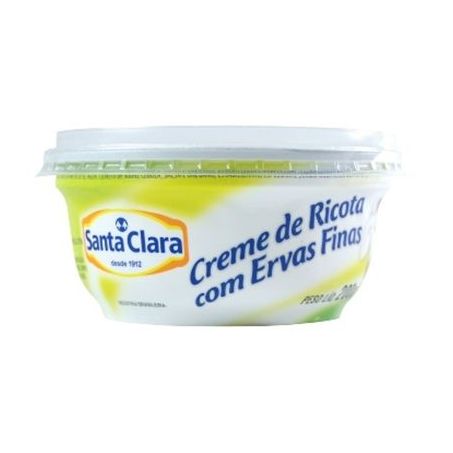 Creme de ricota santa clara ervas finas 200g