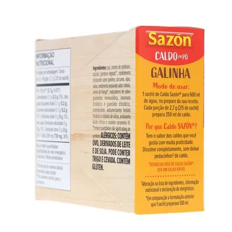 CALDO SAZON PÓ GALINHA 32,5G 360-24
