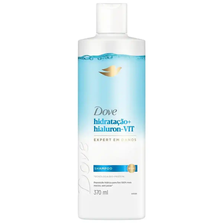 Shampoo dove 370ml hidratacao+hialuron-vit