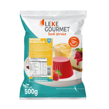 MOUSSE LEK GOURMET MARACUJA 500G