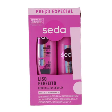 Shampoo Seda 300ml + Condicionador Liso Perfeito 190ml