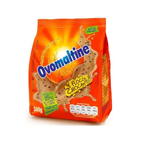 Achocolatado em Pó Ovomaltine Flocos Crocantes Pacote 300gr