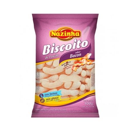 BISC.NAZINHA POLVILHO BACON 100G