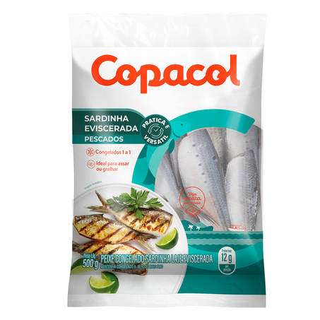 Peixe Sardinha Copacol 500g Eviscerada