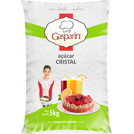 Acucar cristal 5kg gasparin