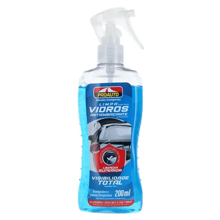 Limpa Vidros Proauto Anti Embaçante Frasco 200ml 
 