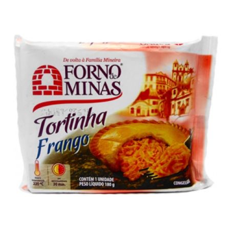 Tortinha de Frango Forno de Minas Congelada Embalagem 180G