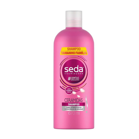 Shampoo ceramidas seda 670ml tamanho família