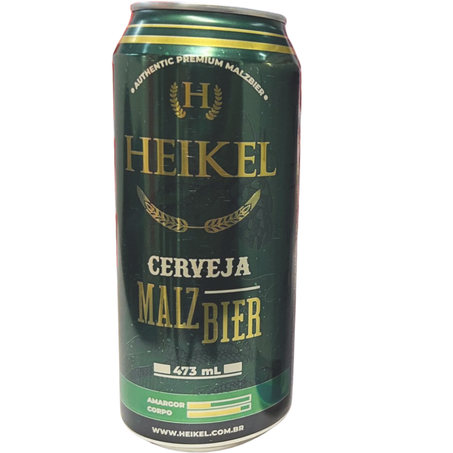Cerveja latao 473ml heikel malzbier un