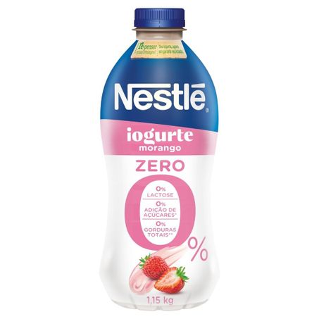 IOGURTE NESTLÉ 1,15KG MORANGO ZERO GARRAFA