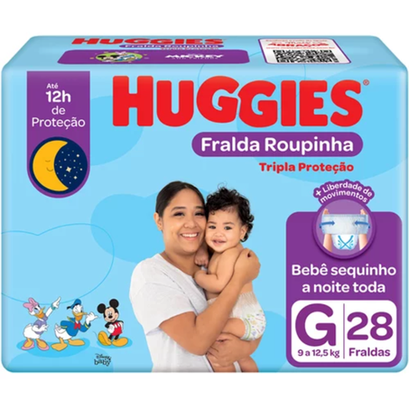 Fralda huggies 28un grande proteção diaria