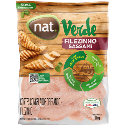 Filezinho frango sassami nat verde iqf 1kg