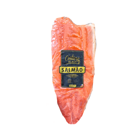 File de salmao fishoo c/pele pedacos cong.kg