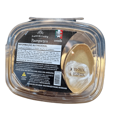 Barquetes famigliare bandeja 120g