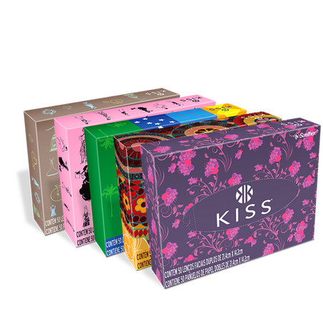 LENÇO DE PAPEL KISS C/50FLS