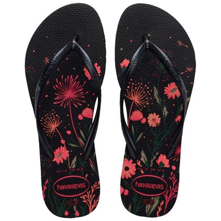 Havaianas slim organic pto/rosa 39/40