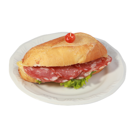 Sanduiche salame e queijo kg