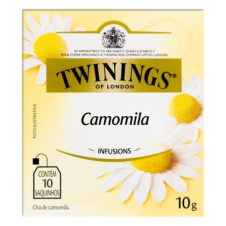 CHÁ DE CAMOMILA TWININGS INFUSIONS COM 10 SACHÊS