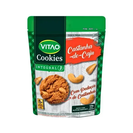 COOKIES CASTANHA CAJU INTEGRAL 120G - VITAO