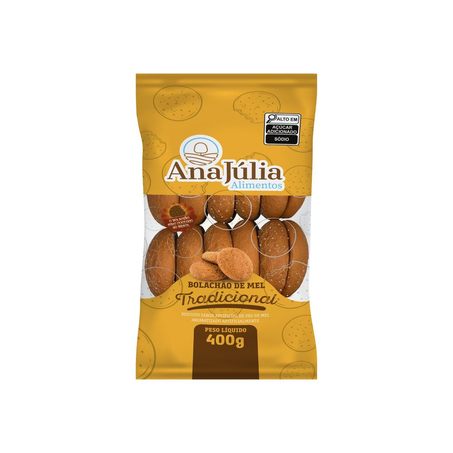 BOLACHAO DE MEL ANA JULIA CALDA BRANCA 400G