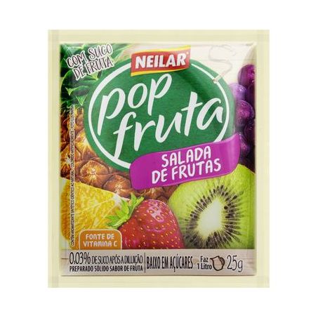 Refresco Neilar Pop Fruta Mix De Frutas Pacote 25G 