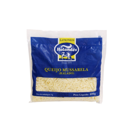 Queijo Mussarela Holandês Ralado 400G