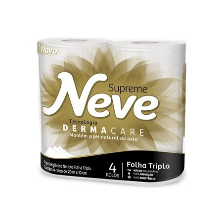 PAPEL HIGIENICO NEVE SUPREME C/4 20M